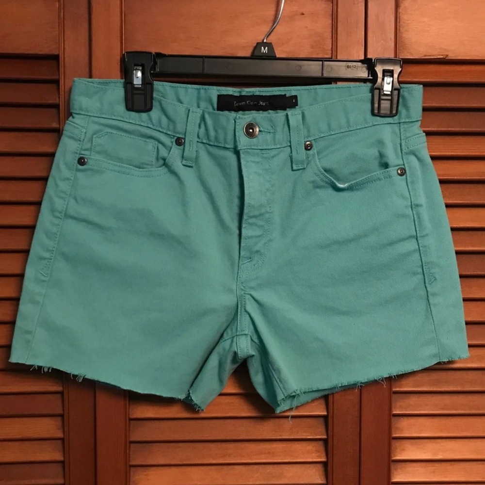 Vintage Calvin Klein Jeans Raw Hem Denim Shorts